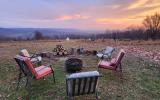 The bonfire spot near the villa with gorgeous the mountain views